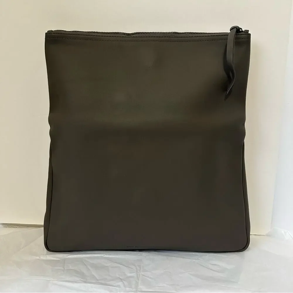 Dawid Tomaszewski x Tanah Rhea Berlin Smoke Leather Fold-over Envelope Clutch